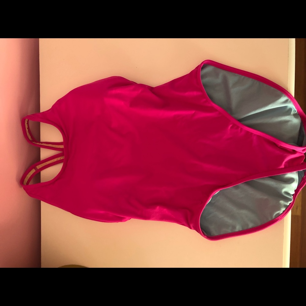 Athleta one piece hot pink swimsuit
